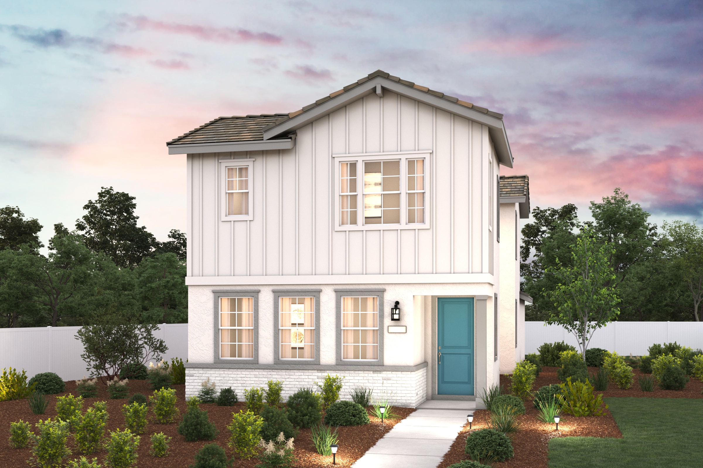 A house with a driveway and a brick driveway.