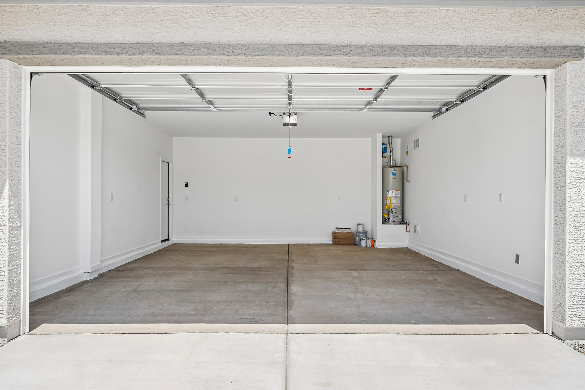 A room with white walls.