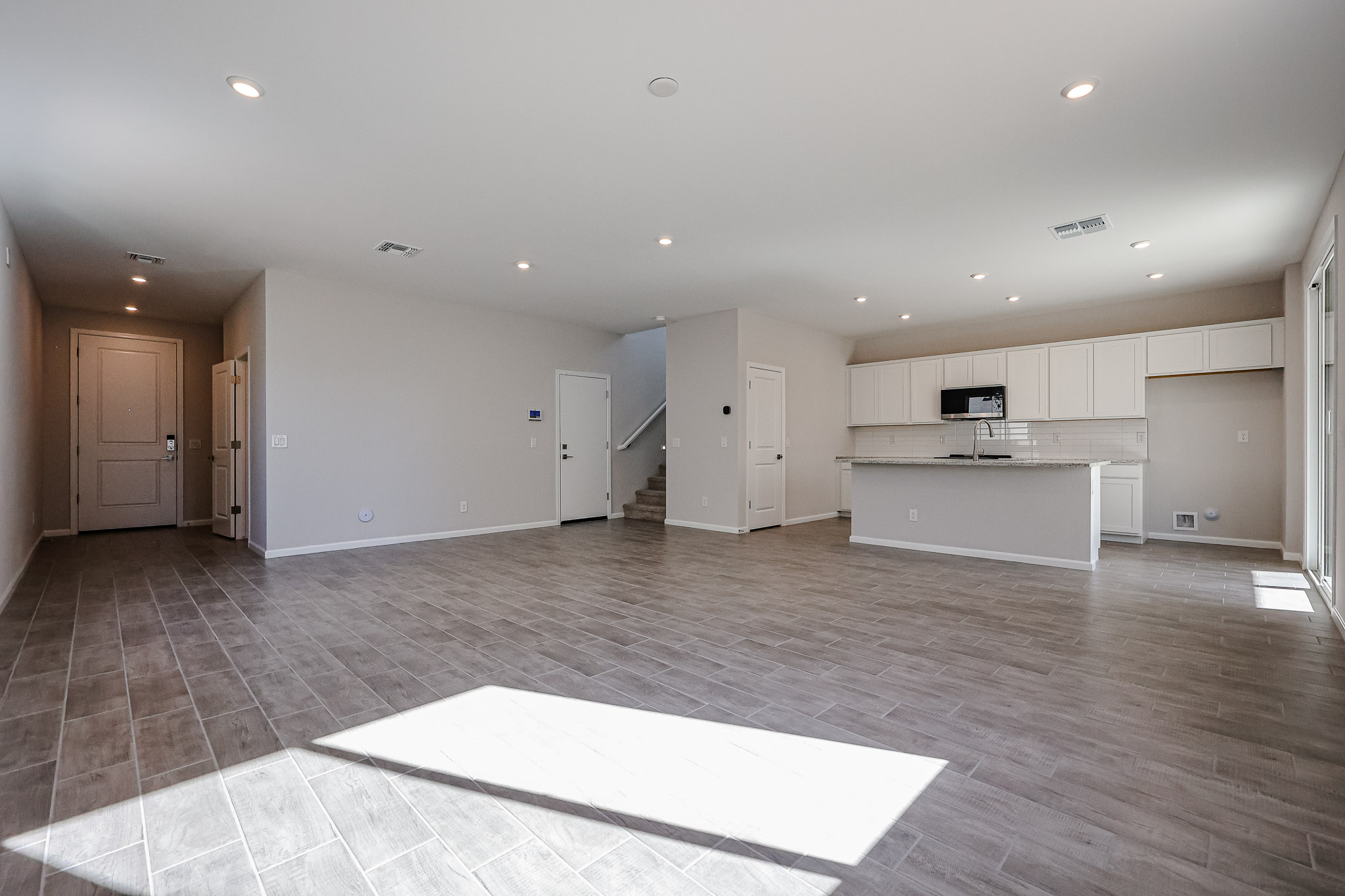 A large empty kitchen.