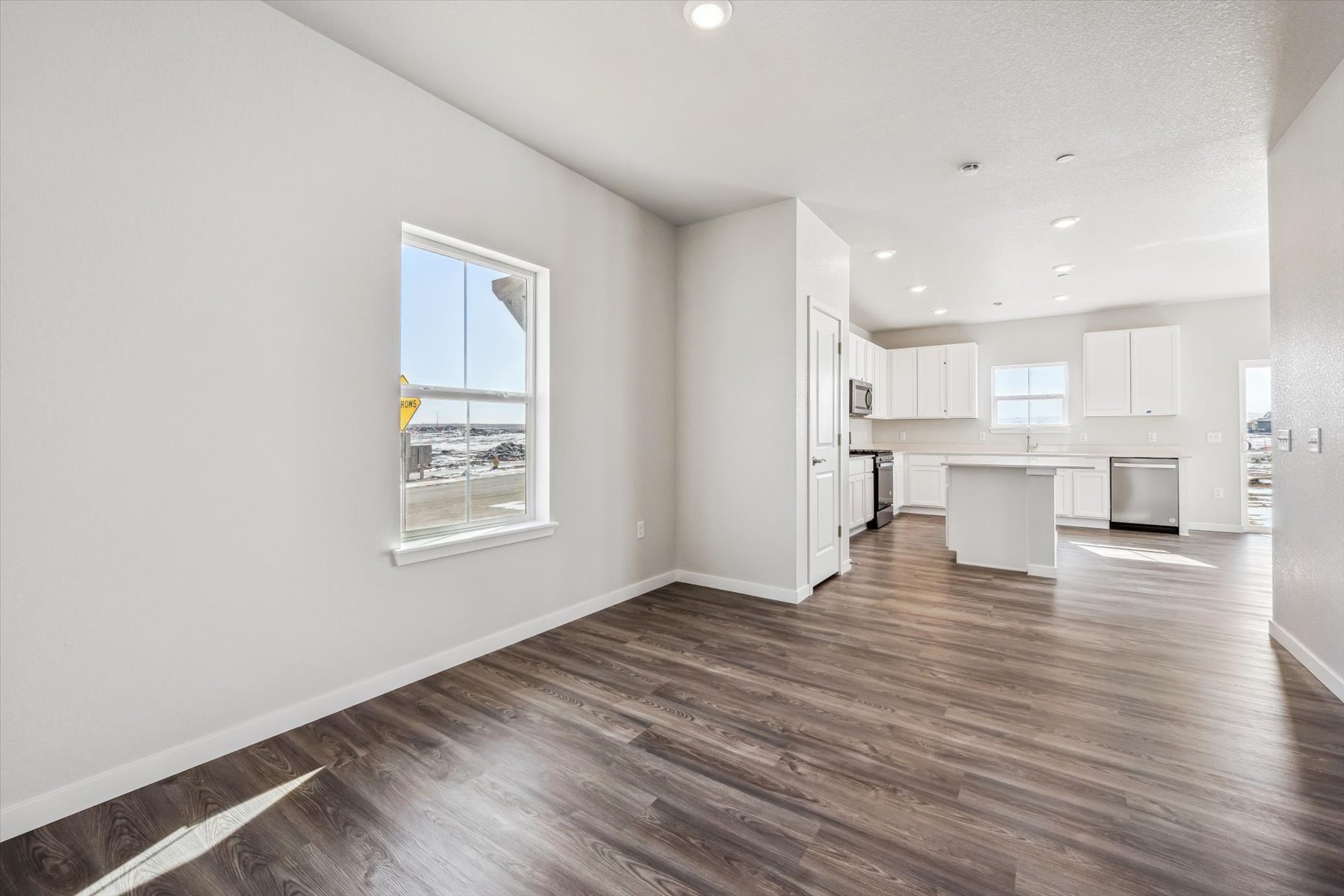 A large empty kitchen.