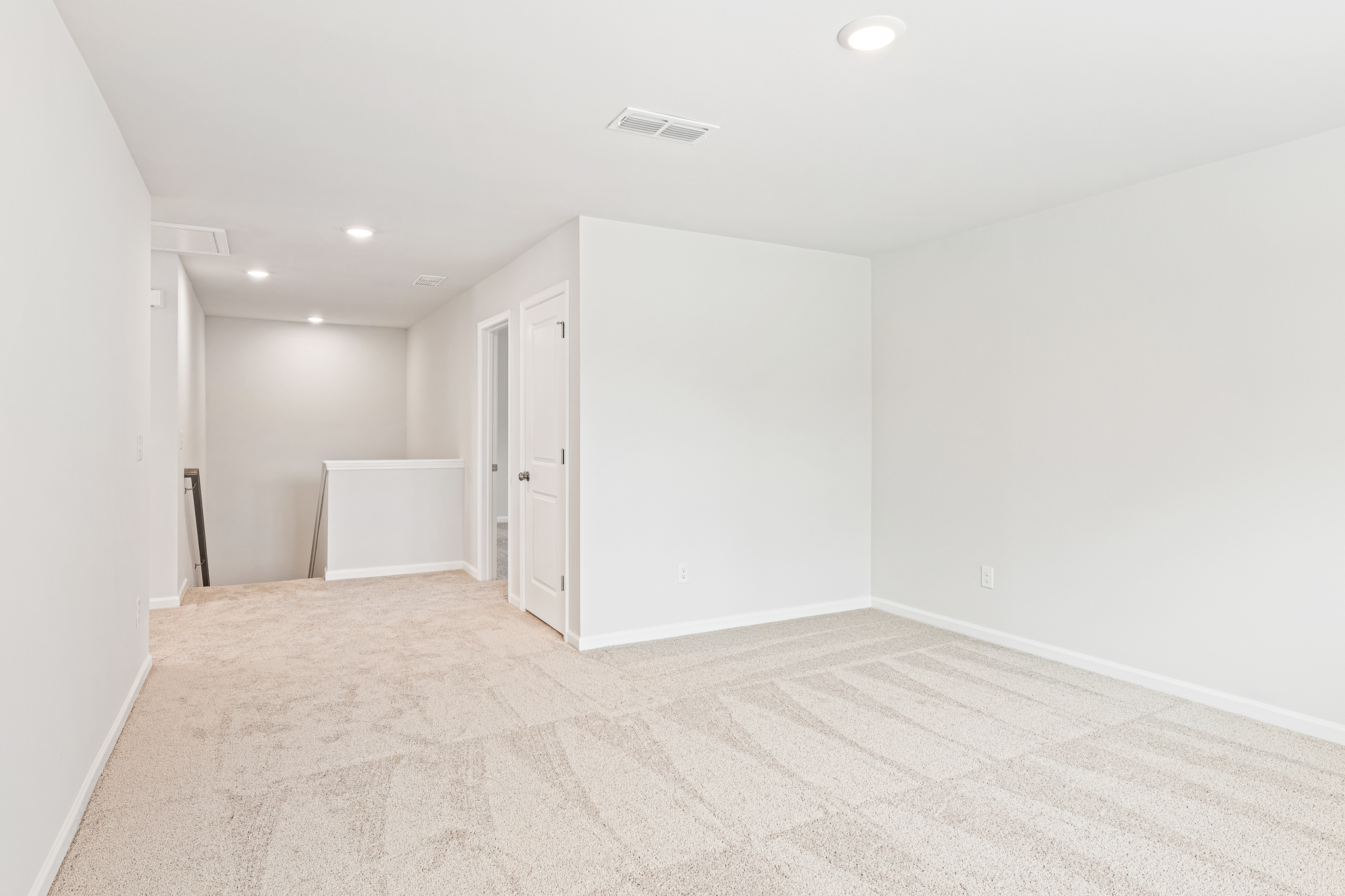 A room with white walls.