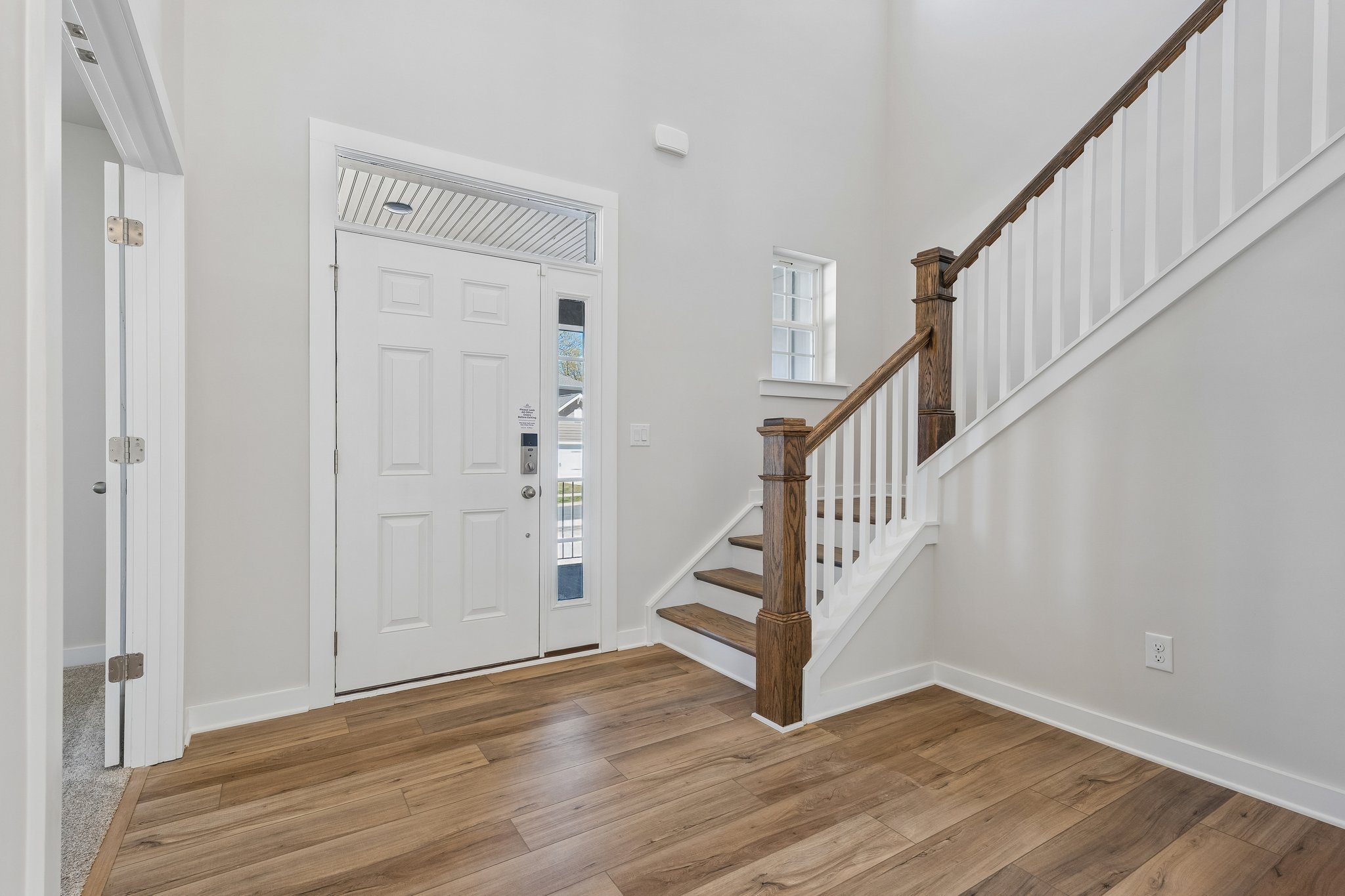 A staircase in a house.