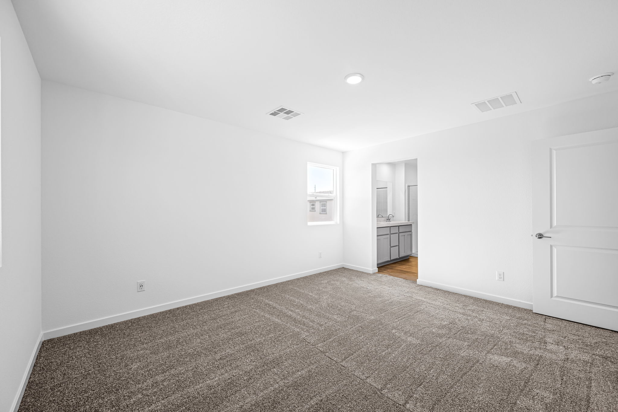 A room with white walls.