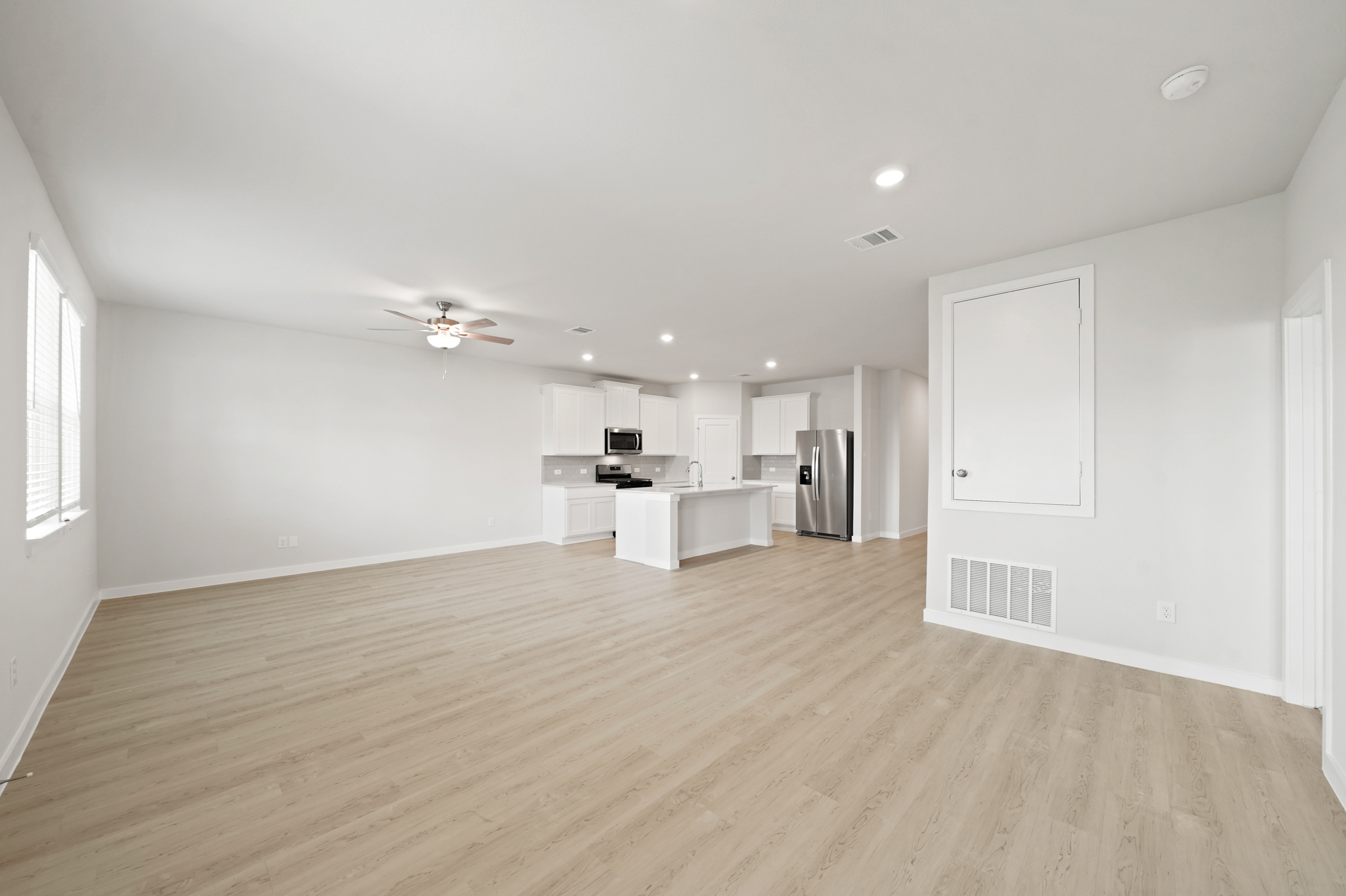 A large empty kitchen.