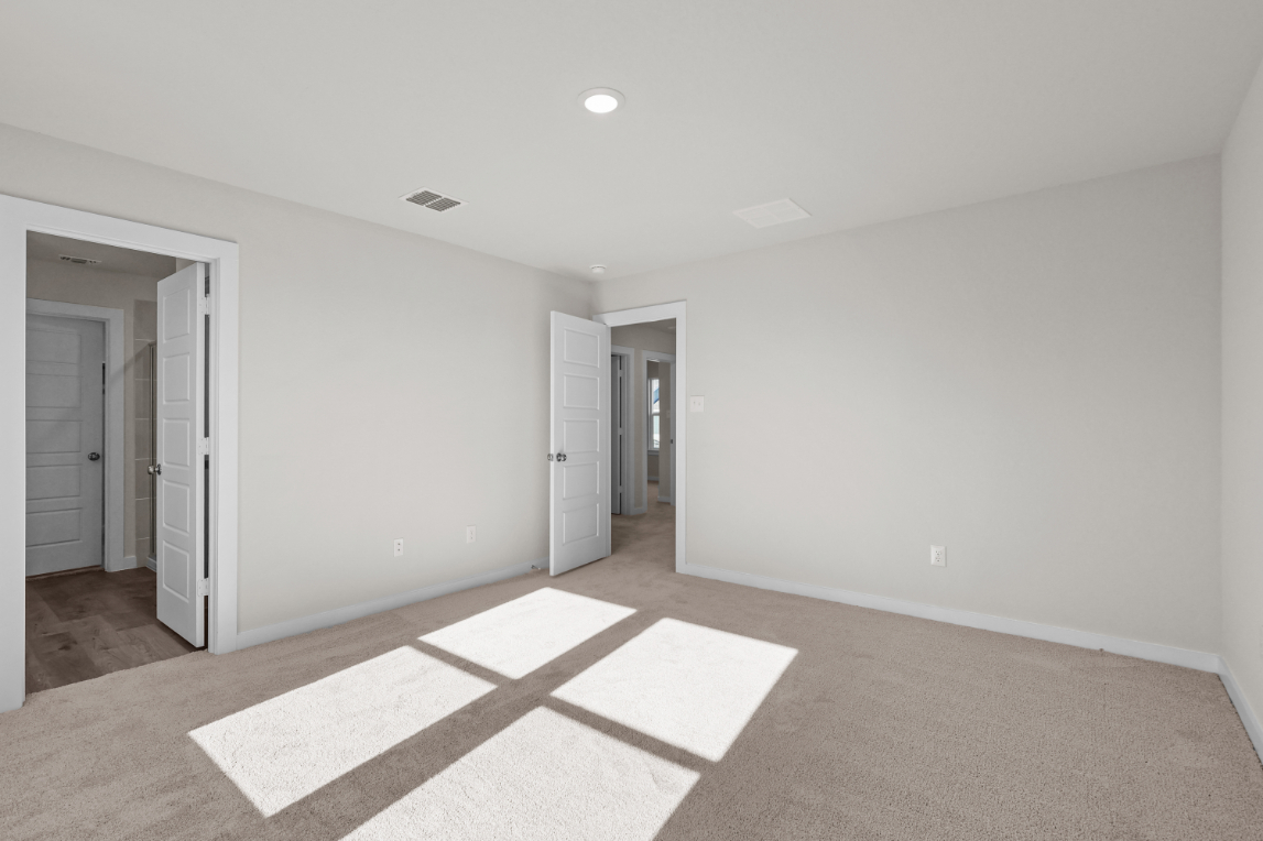 A room with white walls.