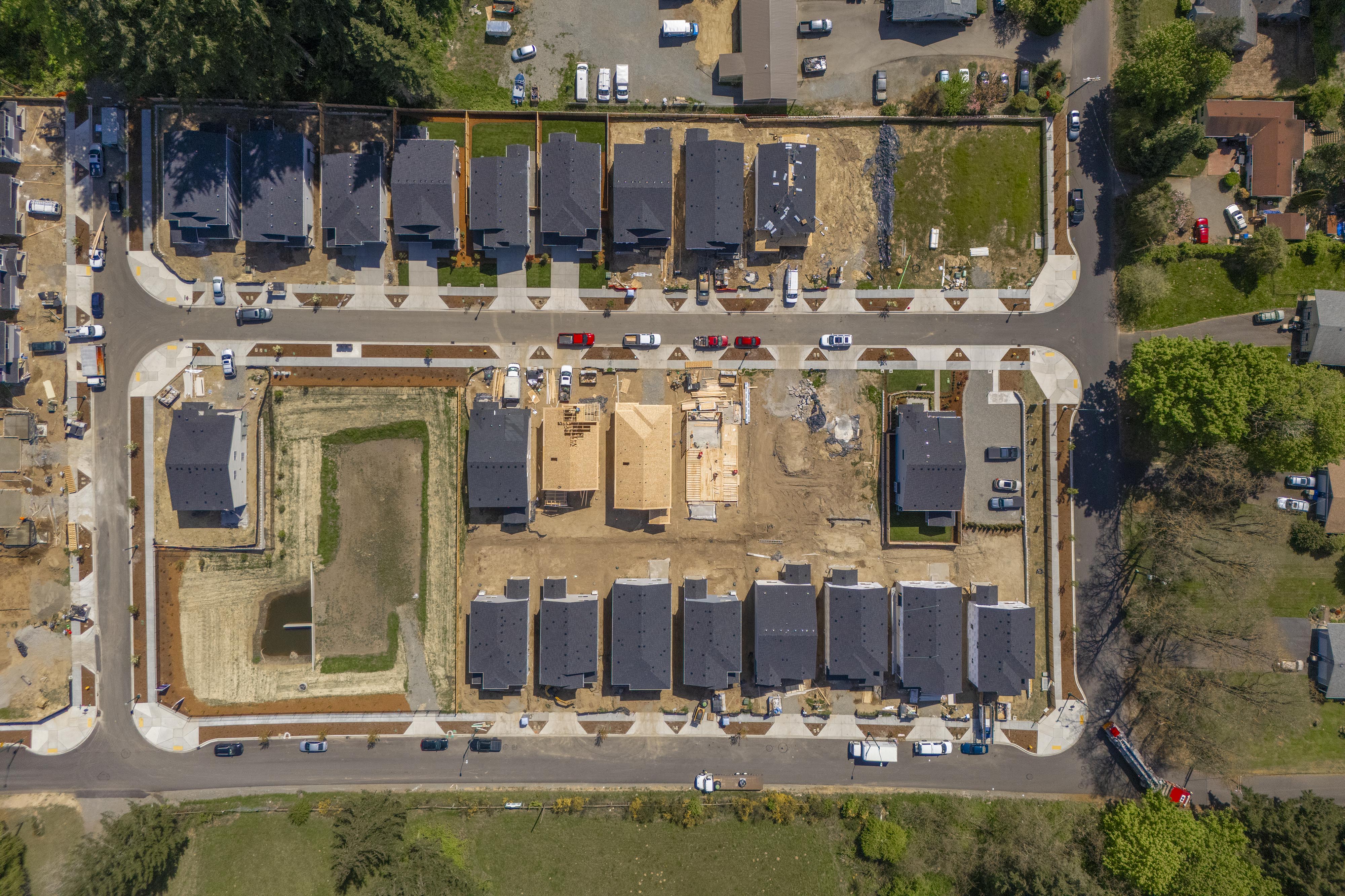 A large building with many windows.